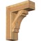 Ekena Millwork Merced Block Rough Sawn Bracket w/ Offset Brace, Western Red Cedar, 8"W x 24"D x 28"H BKT0806X24X28MRC05RWR - alternate 1